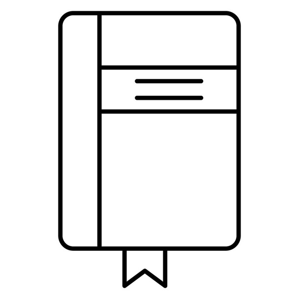 Cím Book Vector ikon, amely könnyen módosítható vagy szerkeszthető - Vektor, kép
