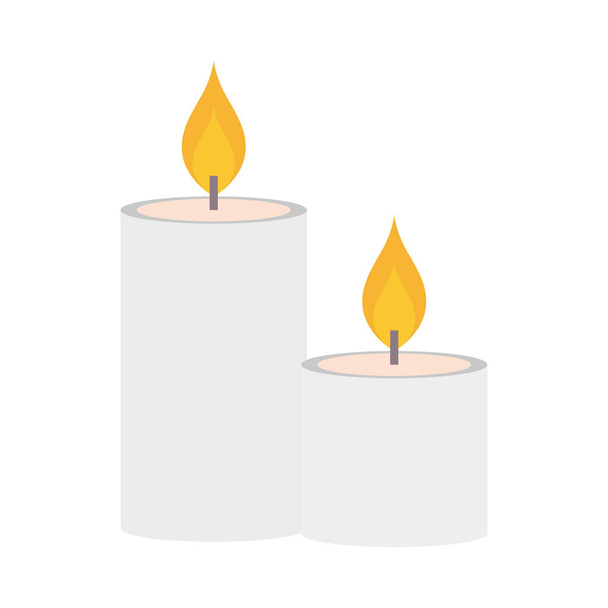 svíčky světlo dekorace - Vektor, obrázek