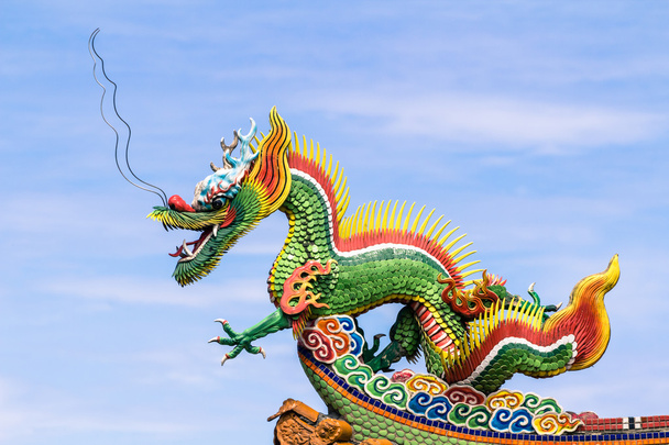 Escultura de dragão
 - Foto, Imagem