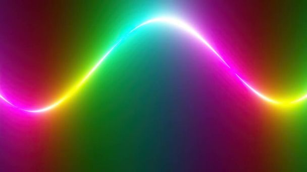 Красочная абстрактная линия Rainbow Spectrum  - Фото, изображение