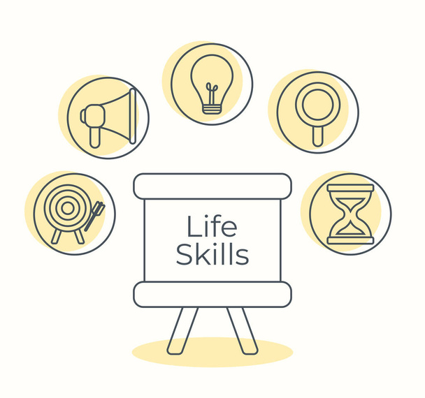 life skills designs - Vector, Image