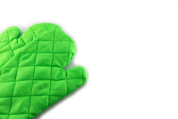Зеленая перчатка на изолированной
  - Фото, изображение