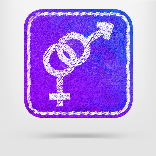 Icono masculino y femenino - Vector, imagen