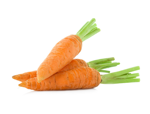 carottes isolées sur fond blanc - Photo, image