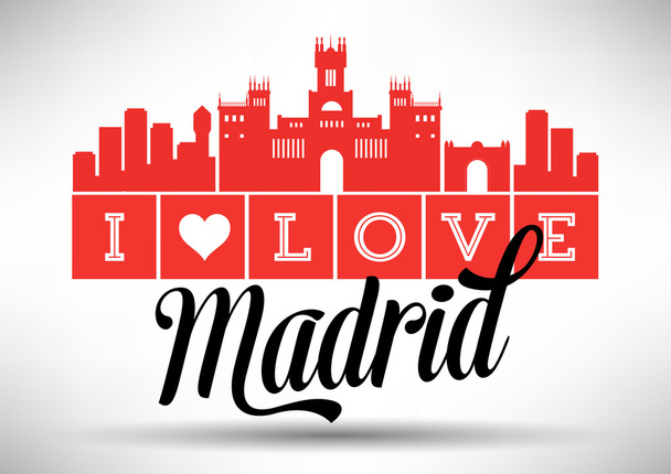 Madrid City Tipografia Design
 - Vettoriali, immagini