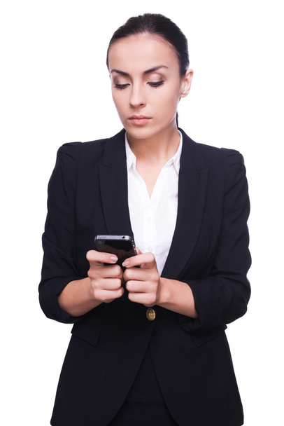 Woman typing business message. - Photo, Image