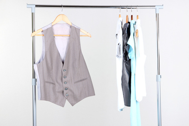 Office female clothes on hangers - 写真・画像