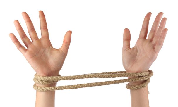 Tied hands - Фото, изображение