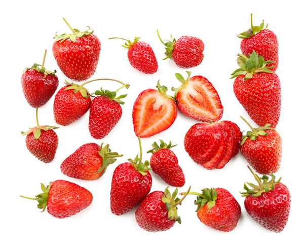 Red ripe strawberries - 写真・画像