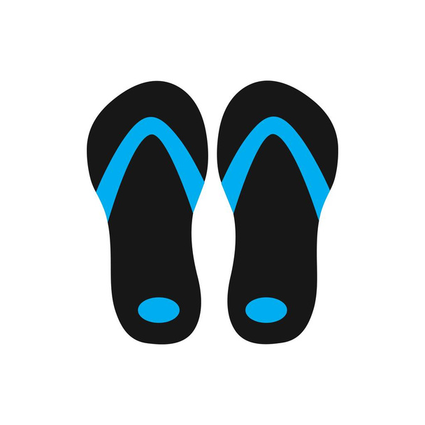 flip flop and Slippers isolated icon vector trendy illustration design template - Vetor, Imagem