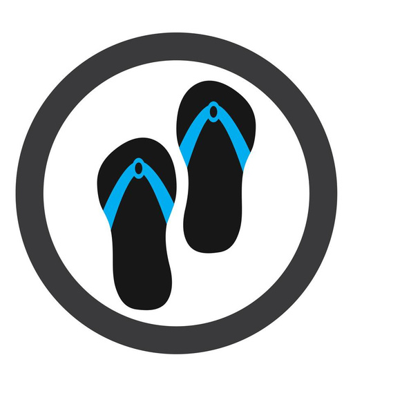 flip flop and Slippers isolated icon vector trendy illustration design template - Vettoriali, immagini