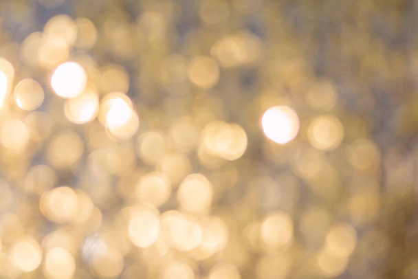 Golden glitter bokeh abstract background - Photo, image