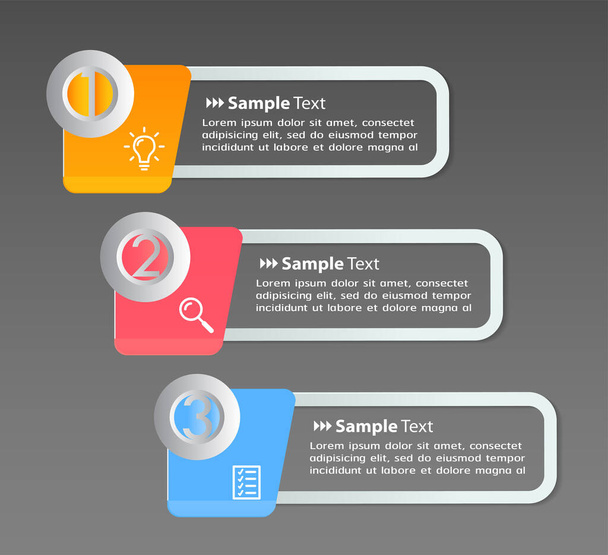 modern text box template, banner Infographics - Вектор, зображення