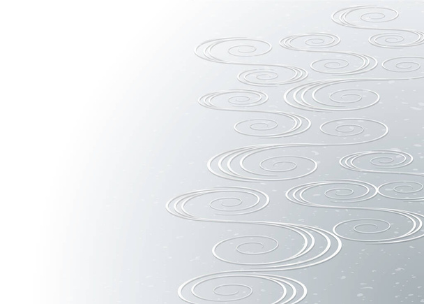 Γκρι μοτίβο τρεχούμενου νερού Ιαπωνικό στυλ υλικού φόντου - Διάνυσμα, εικόνα