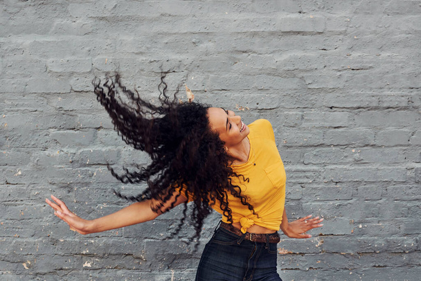I whip my hair back and forth - Photo, Image