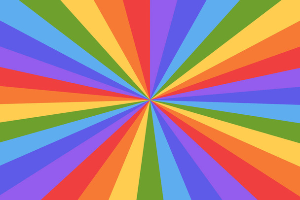 LGBT, símbolo del fondo del arco iris. Fondo de rayos vivos coloridos. - Foto, imagen