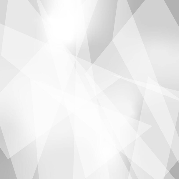 Bílé vektorové panoramatické pozadí s vlnitými liniemi a stíny - Vektor, obrázek
