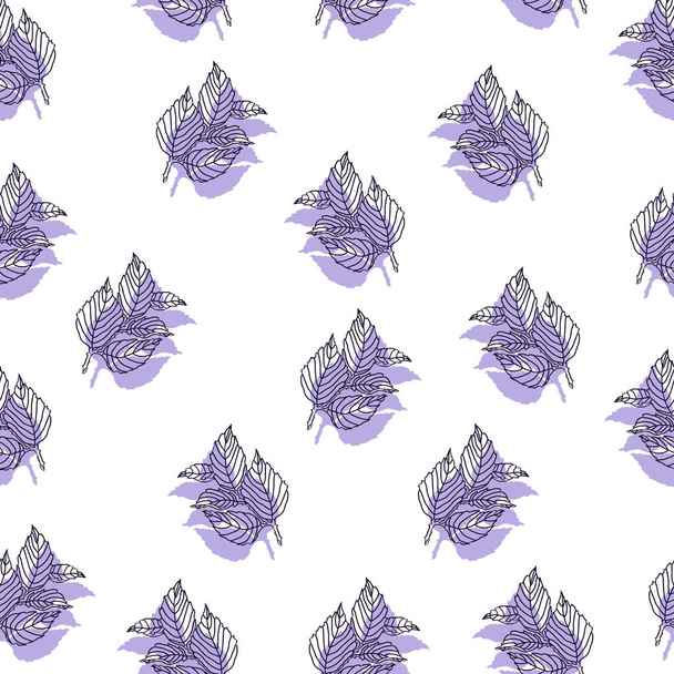 Vegetable pattern for textiles berries, leaves, patterns. - Vector, Image
