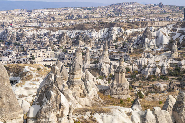 A beautiful view of the historic Fairy Chimneys in Cappadocia, Turkey - Φωτογραφία, εικόνα