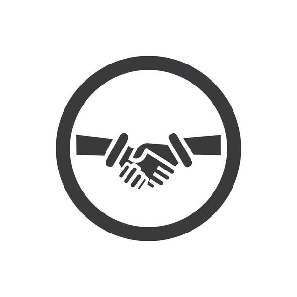 Шаблон логотипа Hand Shake - Вектор,изображение
