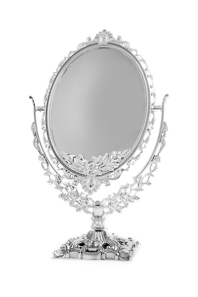 Espejo de plata antiguo
 - Foto, imagen