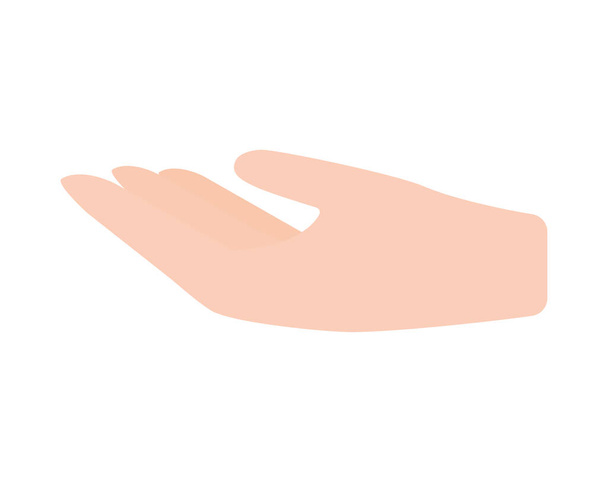 hand palm design - Vector, Image