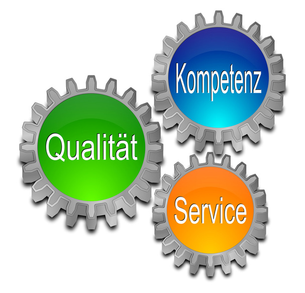bevoegdheid kwaliteitsservice - in Duits - Foto, afbeelding