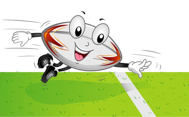 Rugby Mascot Touchdown - Photo, Image