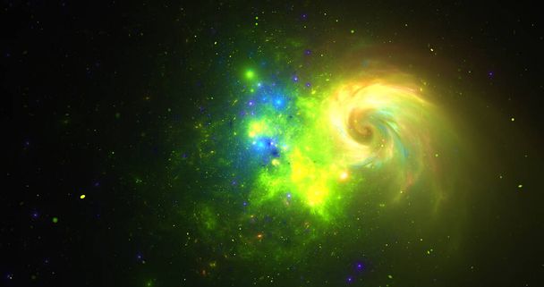 realistic nebula galaxy useful as a background - Photo, Image