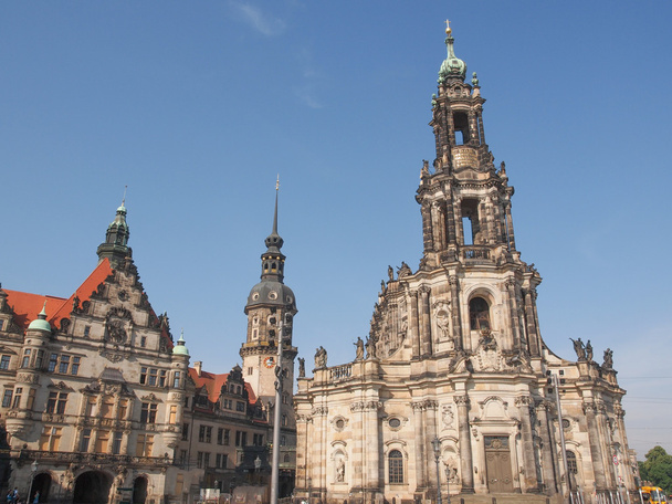 Dresden Hofkirche - Foto, afbeelding