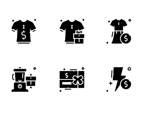 Grand ensemble d'icônes de vente, illustration vectorielle sur fond blanc - Vecteur, image
