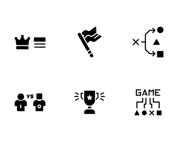 Video gaming icoon set, vector illustratie op witte achtergrond - Vector, afbeelding