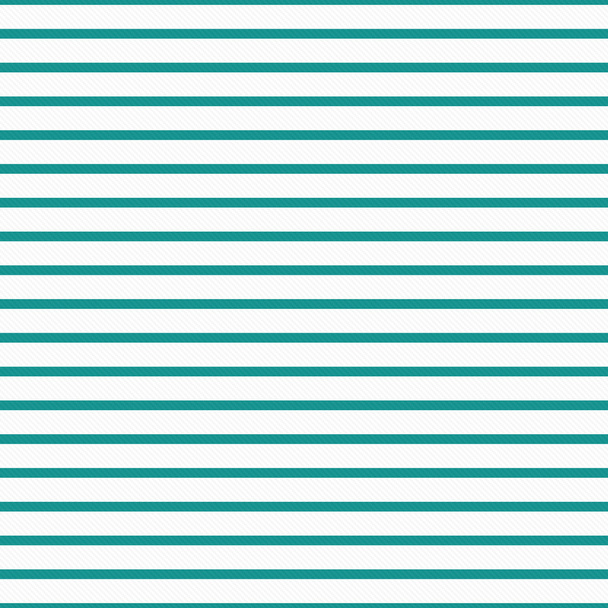 Thin Teal and White Horizontal Striped Textured Fabric Backgroun - Foto, afbeelding