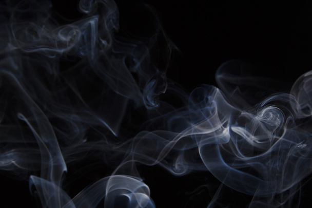 Smoke on black background - Фото, зображення