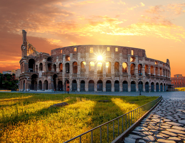 Colosseum during spring time, Rome, Italy - Photo, Image