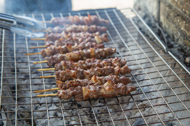 Marha steak grill forró fűszeres - Fotó, kép
