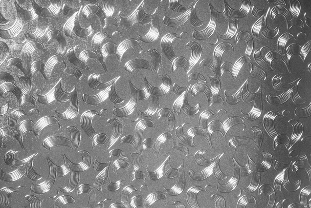 Textur Metall Hintergrund aus gebürstetem Stahl Platte - Foto, Bild