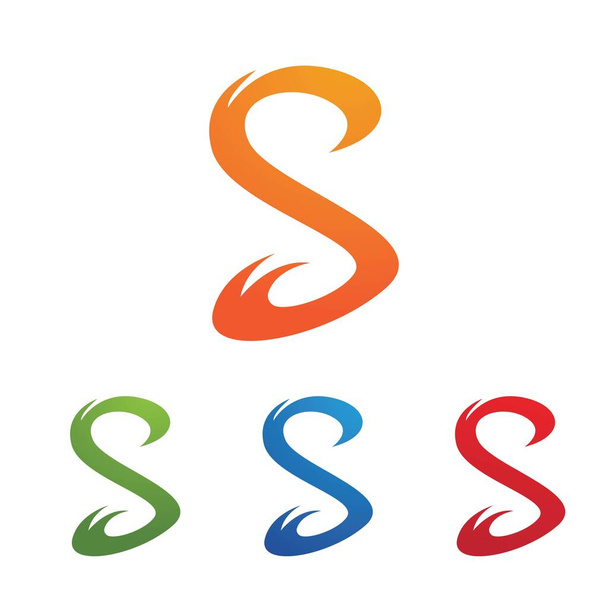  S lettera logo design vettoriale Business corporate - Vettoriali, immagini