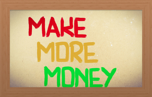 Tehdä enemmän rahaa käsite
 - Valokuva, kuva