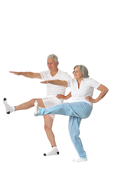Senior Couple Exercising - Foto, Imagem