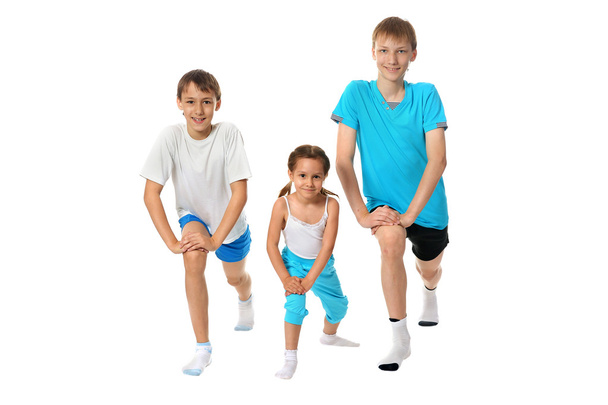 Exercising children - Foto, imagen