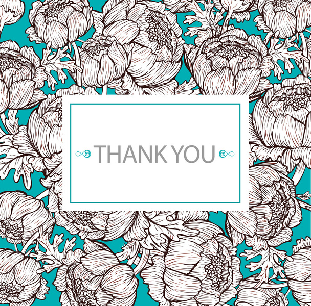 Sophisticated 'thank you' card - Vecteur, image