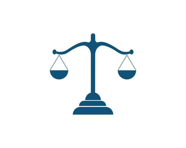 justiça lei Logo Template vector illsutration design - Vetor, Imagem