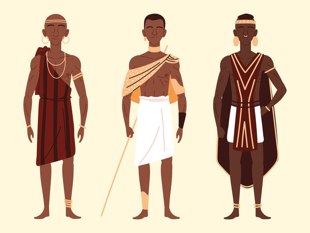 africa men characters - ベクター画像