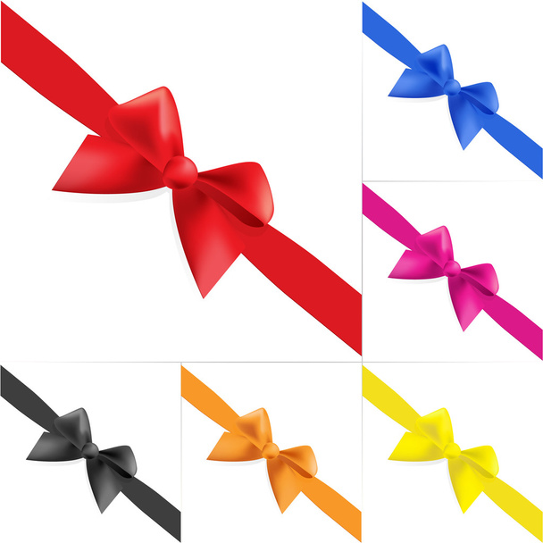 Set of celebratory bows #4. Vector for design. - Vector, Image