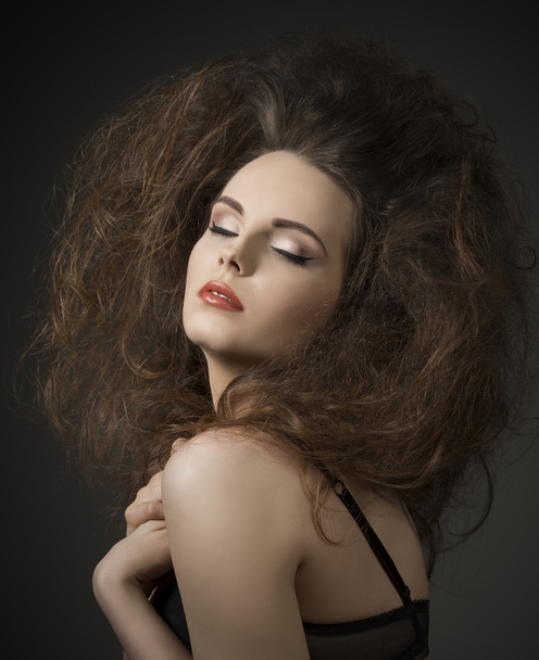 sexy woman with creative hair-style  - Zdjęcie, obraz