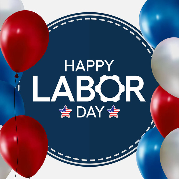 Labor Day in the United States of America is observed every year in September, to honor and recognize the American labor movement and their works and contributions. Vector illustration - Vettoriali, immagini
