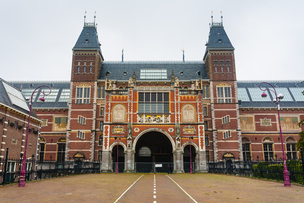 Rijksmuseum głównej fasady - Zdjęcie, obraz