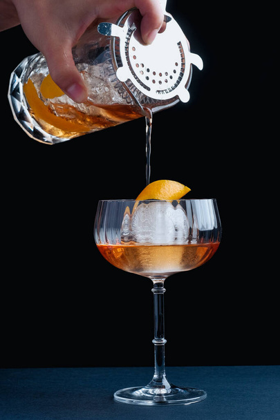 Cocktail de raspas de limão no copo - Foto, Imagem