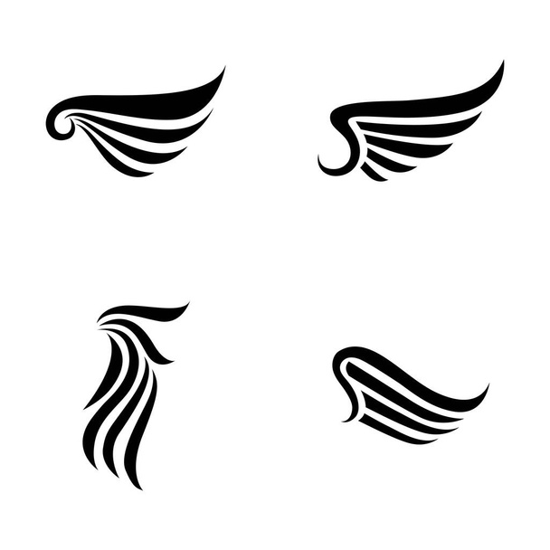  Дизайн логотипа Wings falcon bird vecto - Вектор,изображение